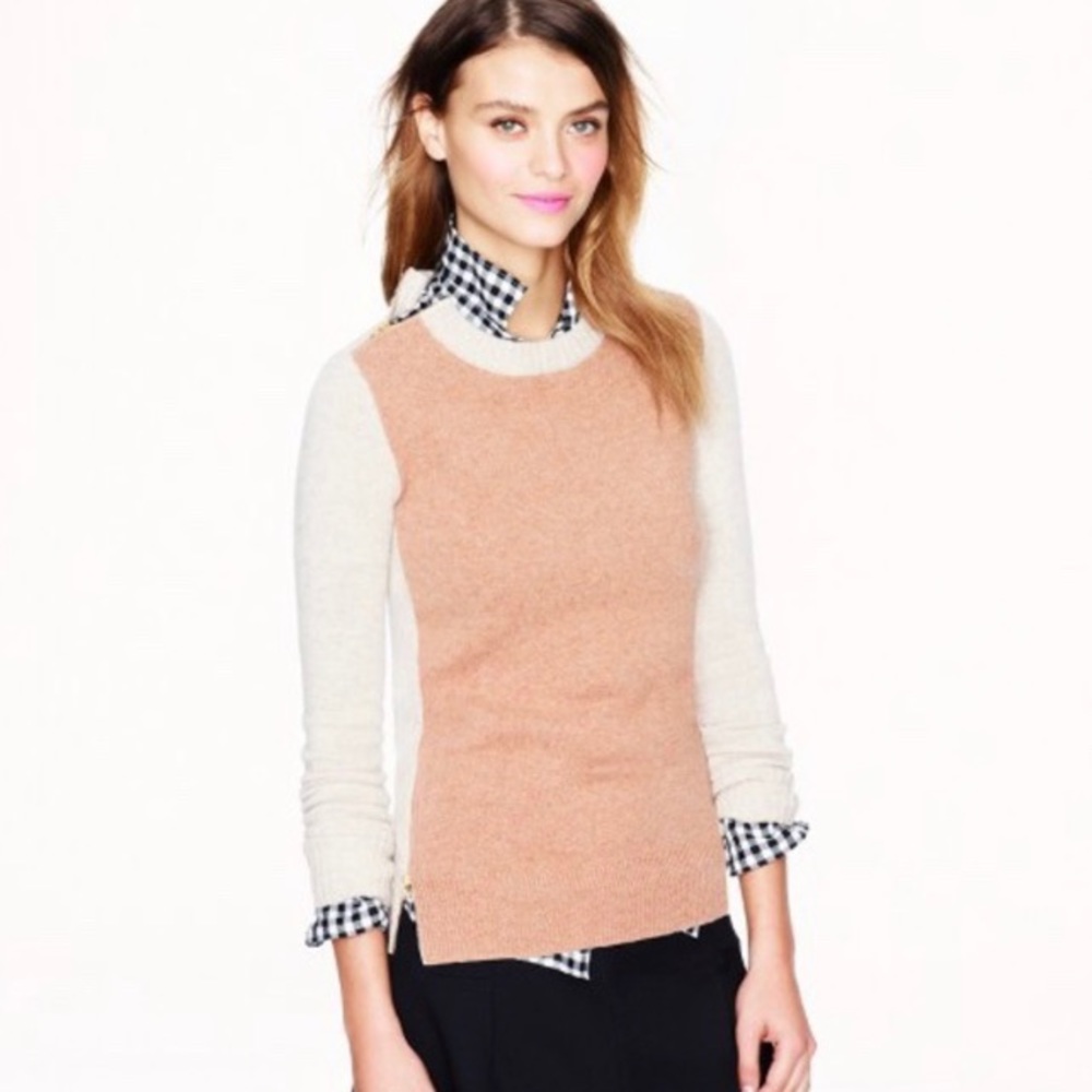 EUC J CREW double zip sweater ❤️
